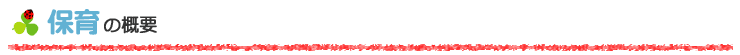 保育の概要